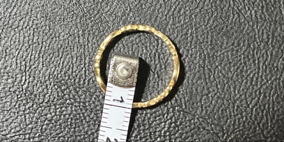 JILLSTUART K10 イエローゴールドリング 9号 USED