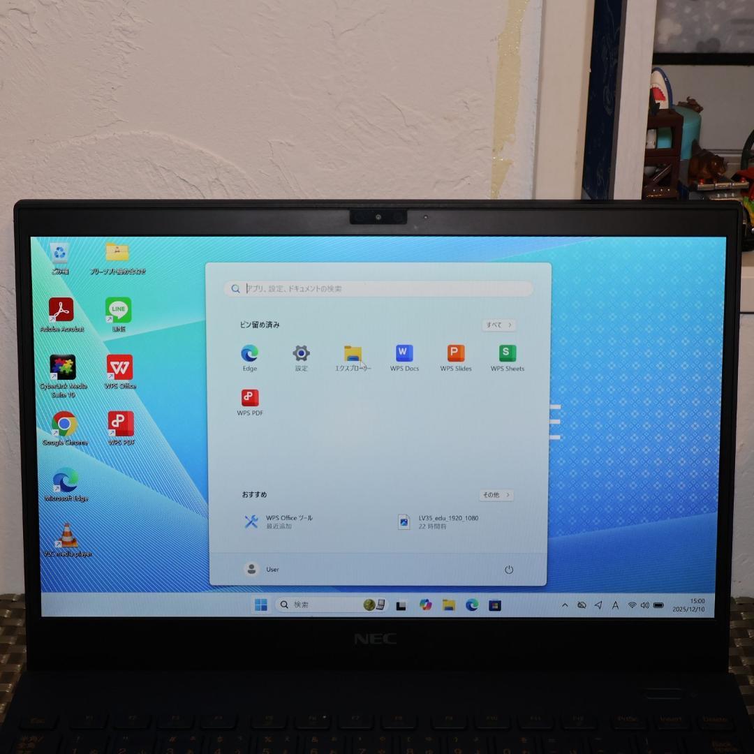 Win11公式対応10世代i5/メモリ8G/新品SSD/無線/カメラ/TypeC