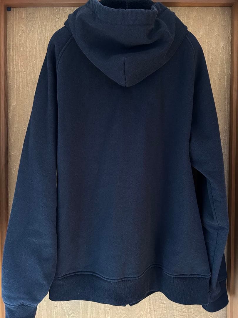 COMOLI コットン裏毛ジップパーカー 4 FADE BLACK コモリ タグ