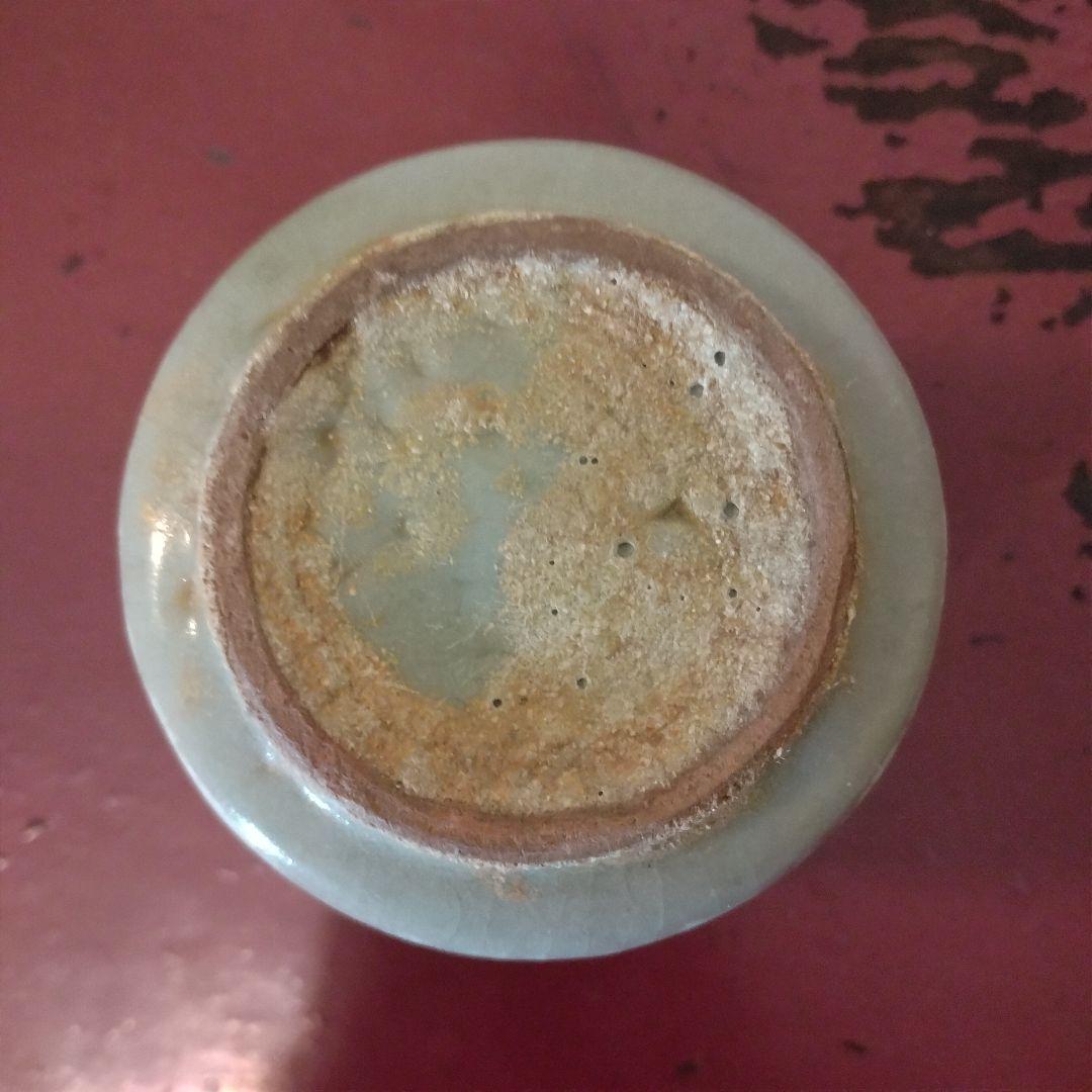 高麗青磁象嵌　筒型　ぐい呑み　向付け