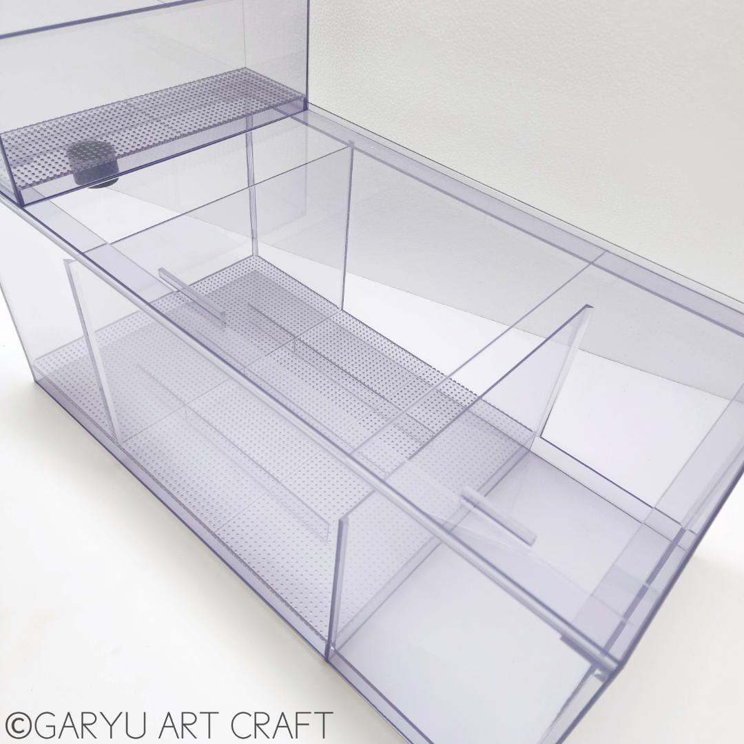 □国産3層式濾過槽□750×390×320h□オーバーフロー水槽用□