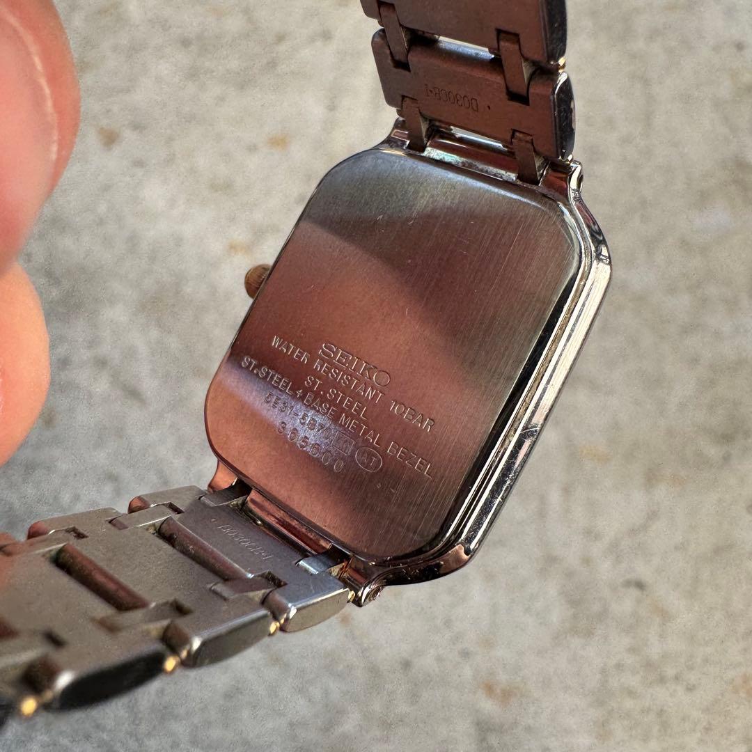 【新品電池】seiko dolce スクエア ヴィンテージ 稼働品 美品