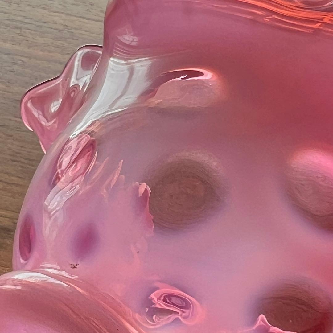 希少 フェントン ドット クランベリー フリルボール コンポート