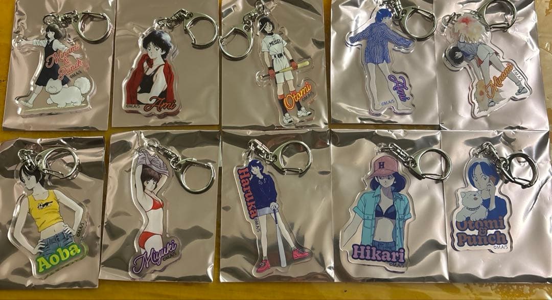 あだち充展　ヒロインアクリルチャーム　10種コンプリート　キーホルダー