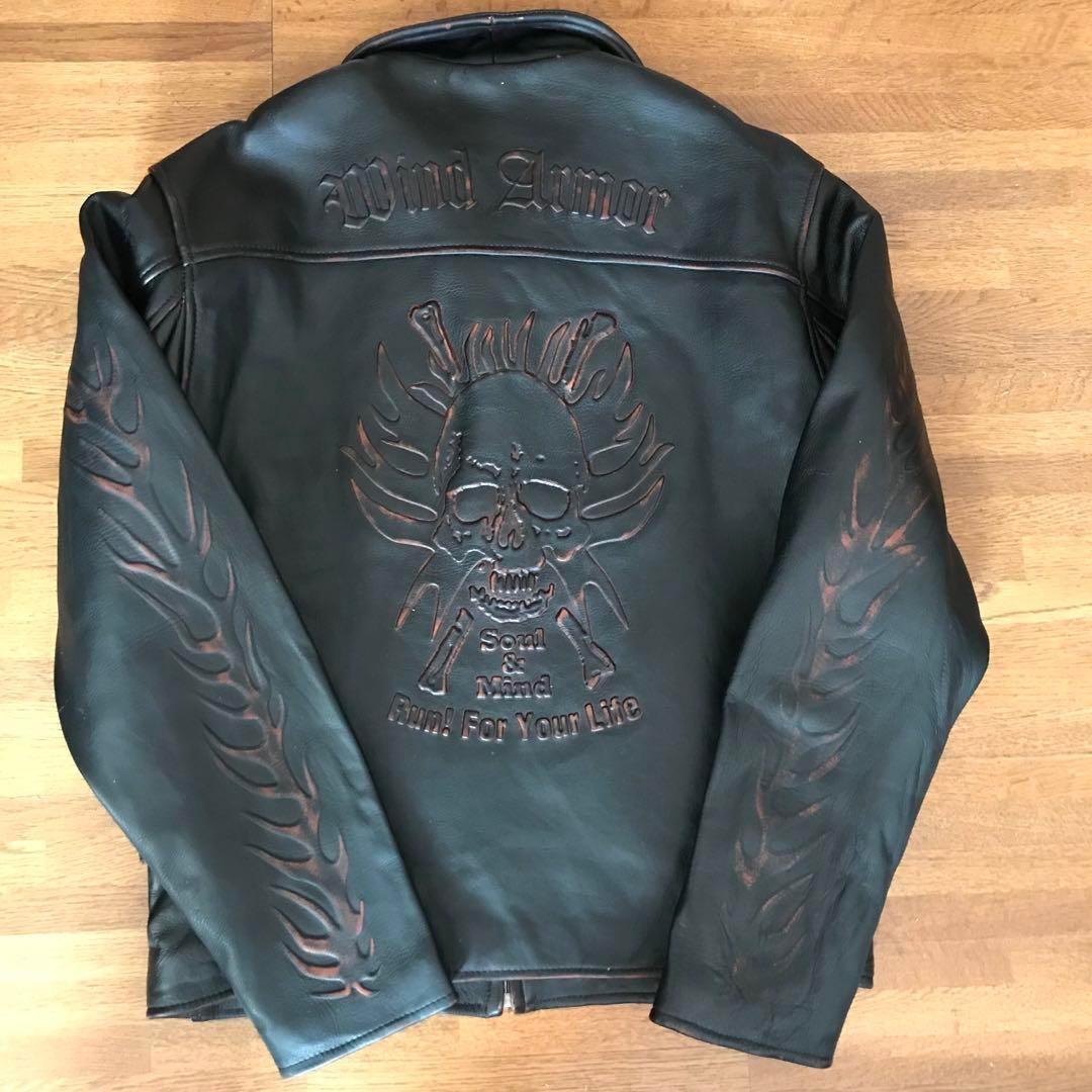 Wind Armor シングルライダースジャケット 黒