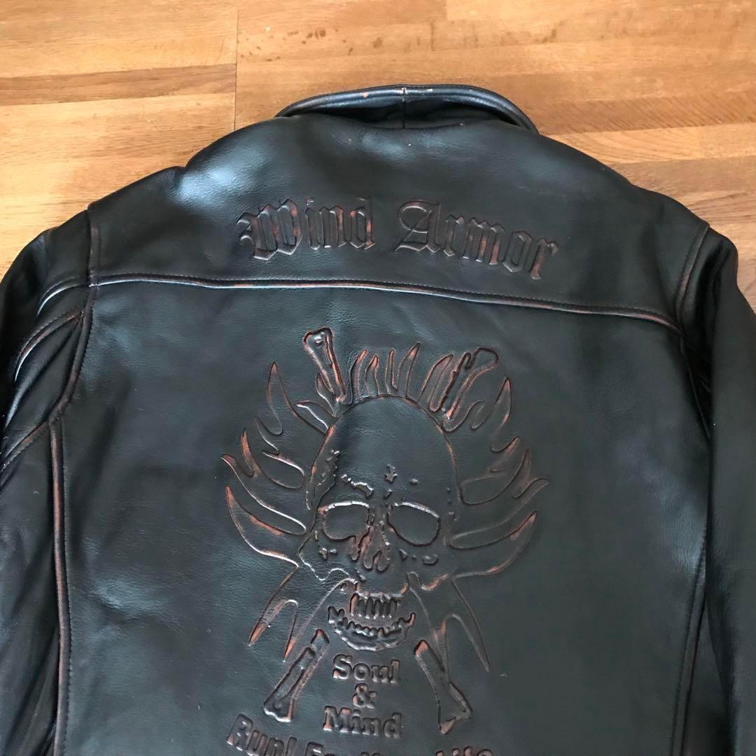 Wind Armor シングルライダースジャケット 黒