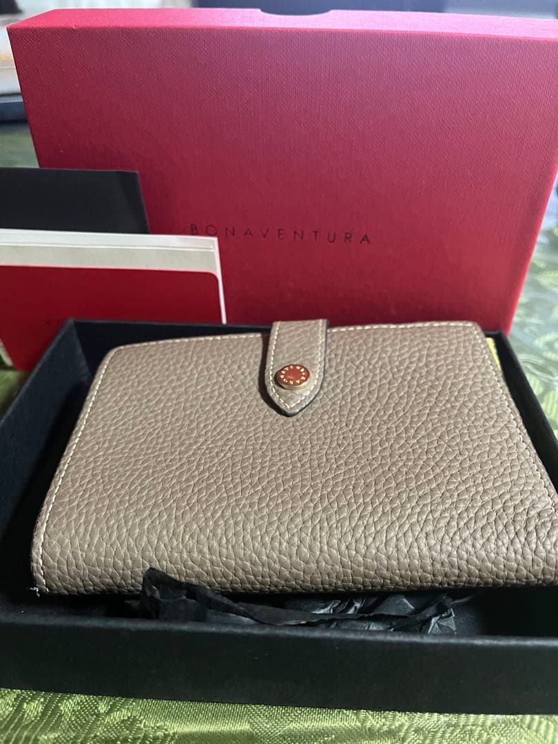 BONA VENTURA 二つ折り財布 ベージュ