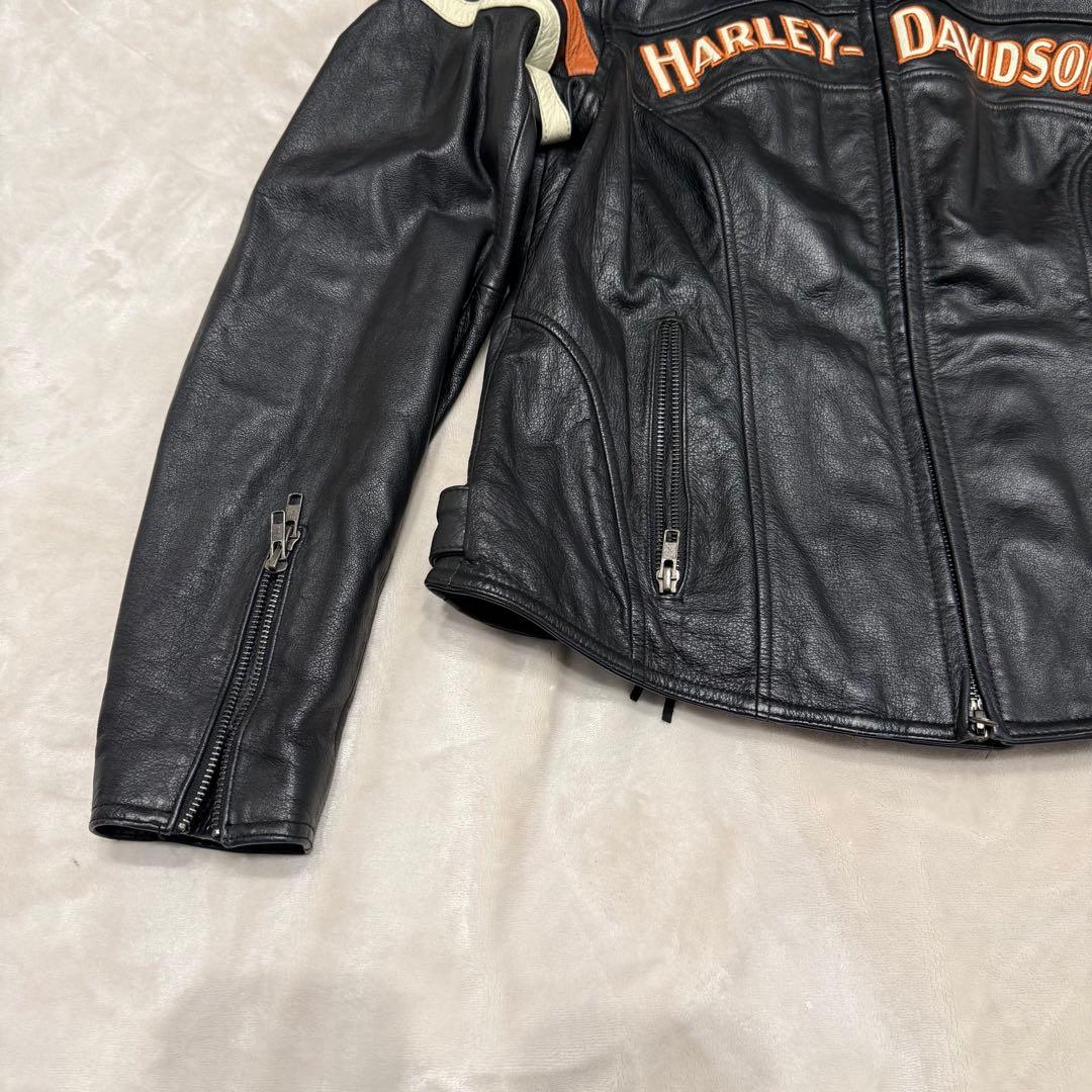 激レア★ハーレーダビットソン　レザージャケット　シングルライダース　本革　黒