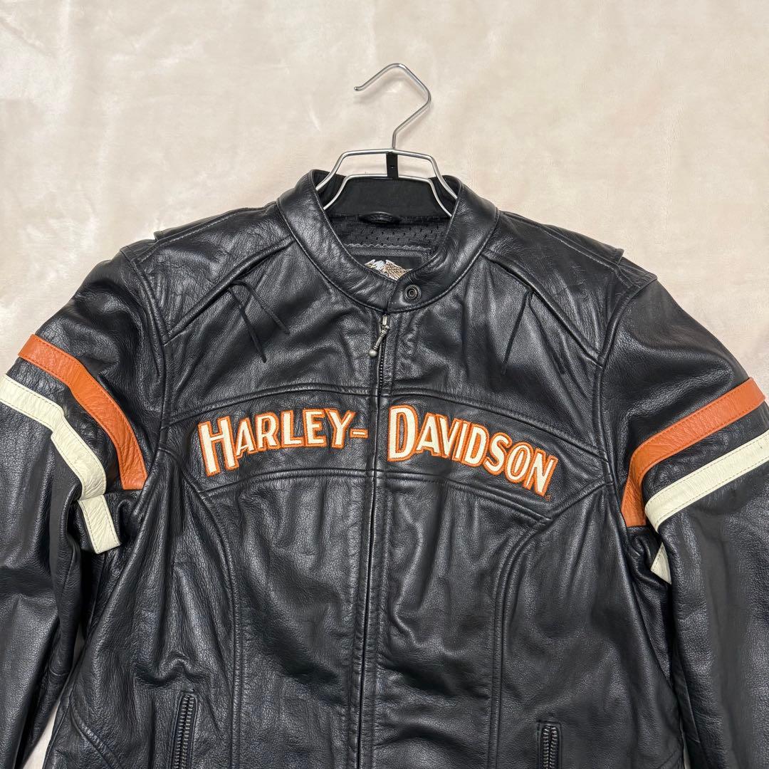 激レア★ハーレーダビットソン　レザージャケット　シングルライダース　本革　黒