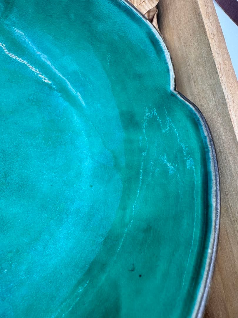 079乾山写 梅花形 小鉢 菓子鉢 九谷味渓窯 矢口永寿 共箱 九谷焼 鉢