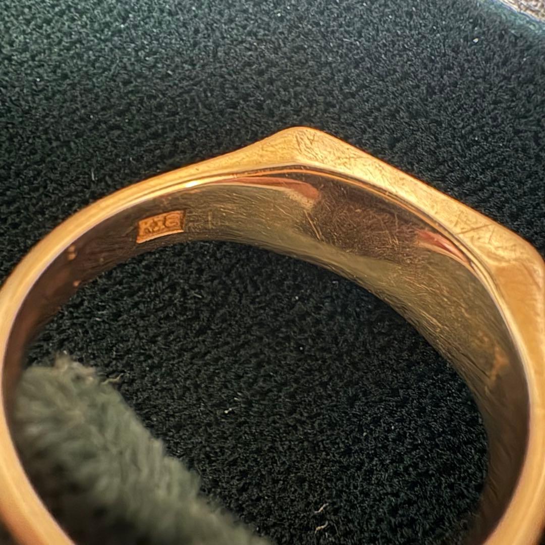 K18 印台 シグネットリング 15号【正規品】