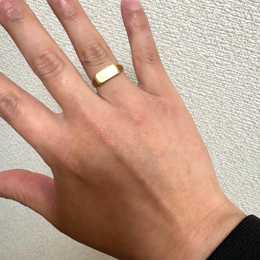 K18 印台 シグネットリング 15号【正規品】