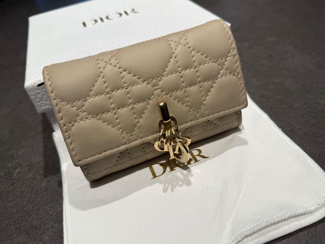 ディオール　My Dior Hibiscus Lジップウォレット