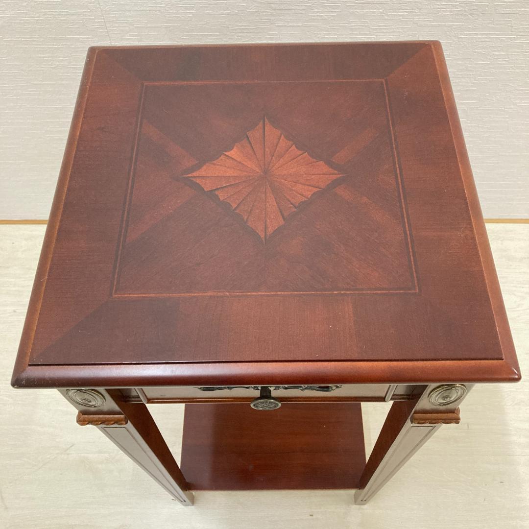 クラシック　サイドテーブル　花台　コンソール　アンティーク調