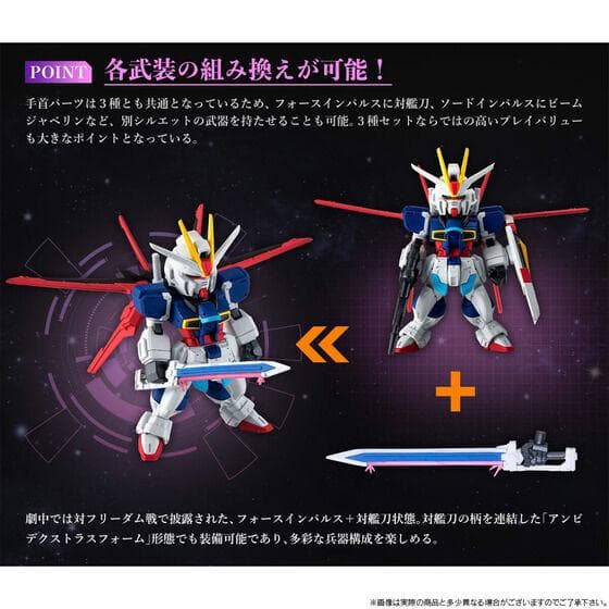 FW GUNDAM CONVERGE インパルスガンダムシルエットセット