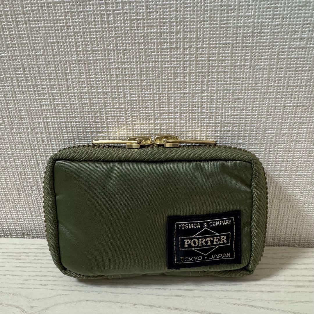 【新品同様】PORTER ポーター　タンカー　キーケース　セージグリーン