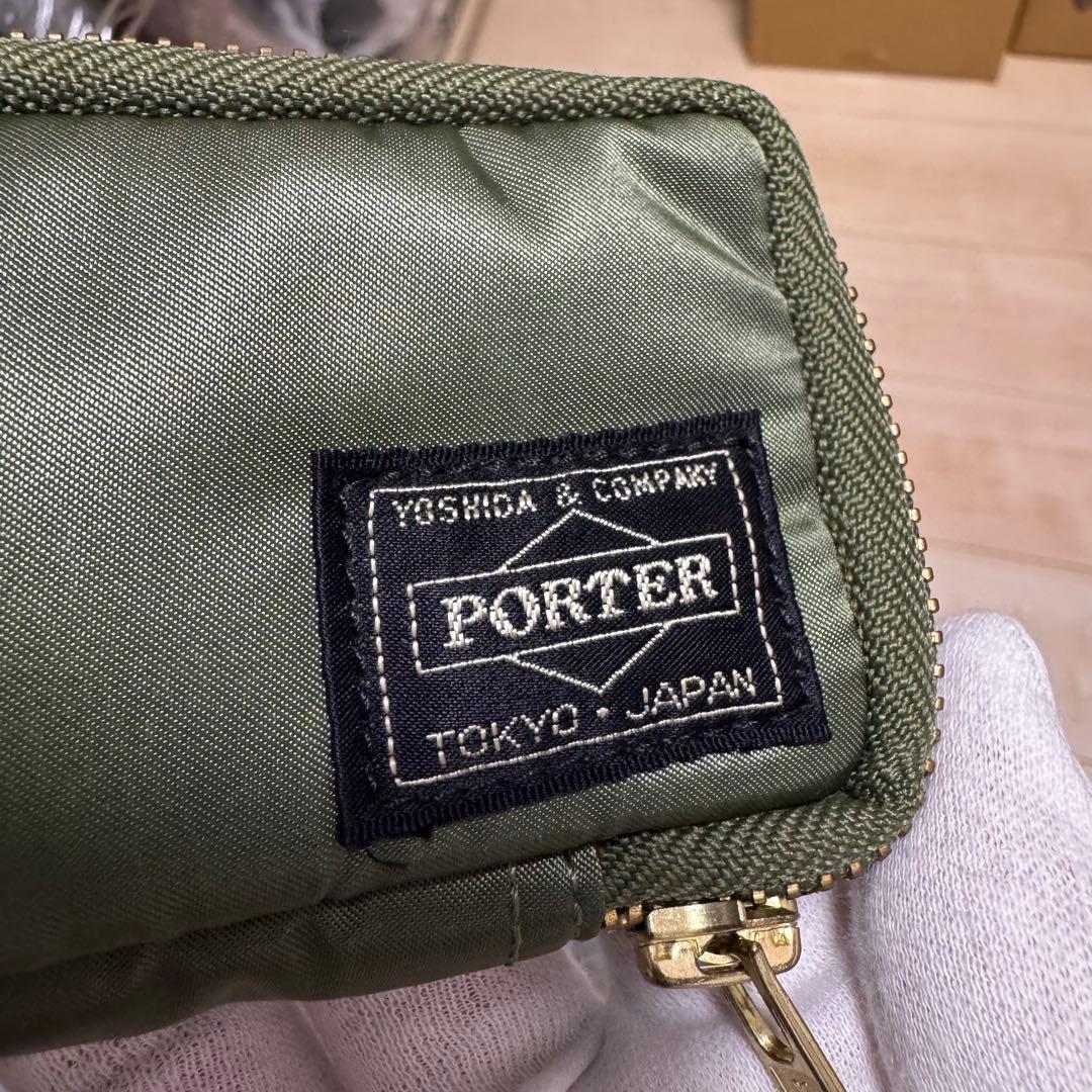 【新品同様】PORTER ポーター　タンカー　キーケース　セージグリーン