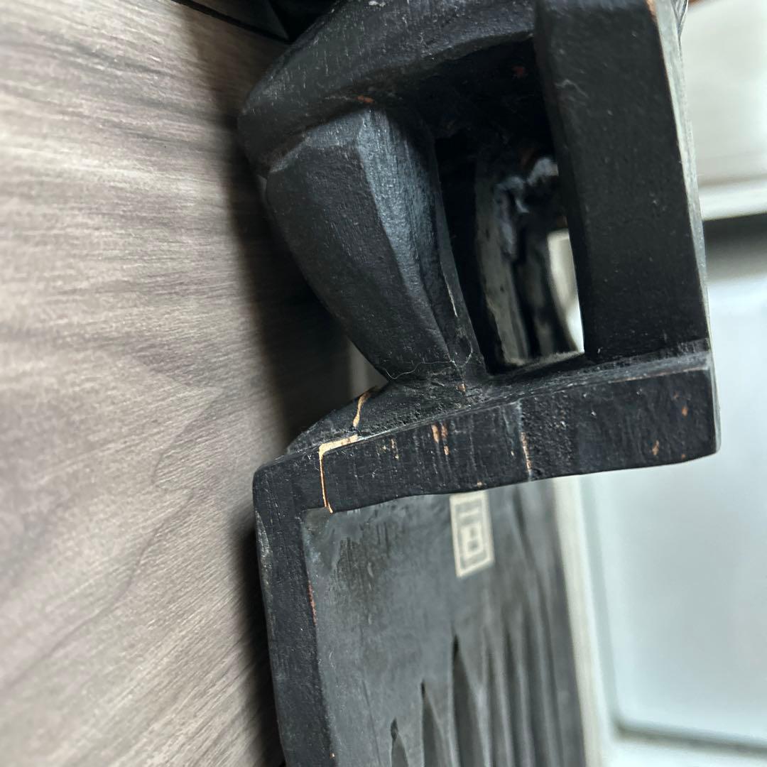 西アフリカ アシャンティ族　櫛　壁掛アフリカ木彫り　置き物