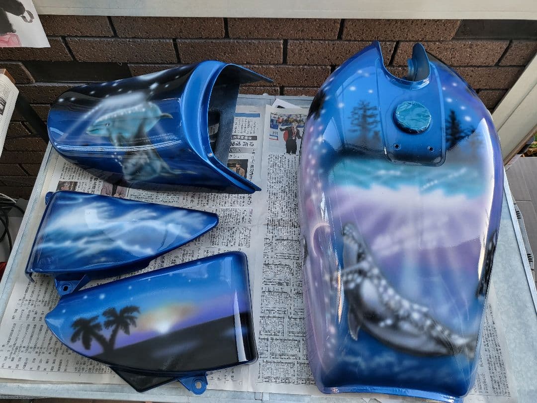 なちゃん　GS400外装　外装一式　エアブラシ