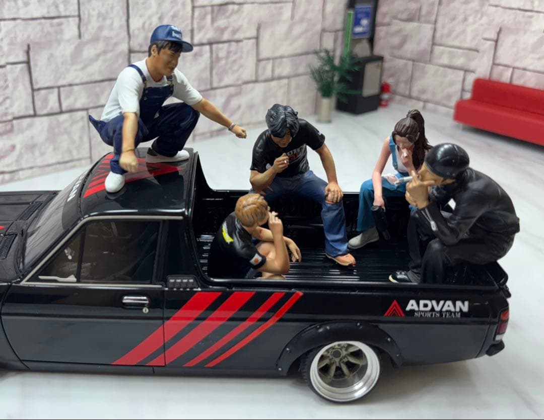 1/18 IG ADVANサニトラ　ワタナベ深リムオーバーフェンダーカスタム