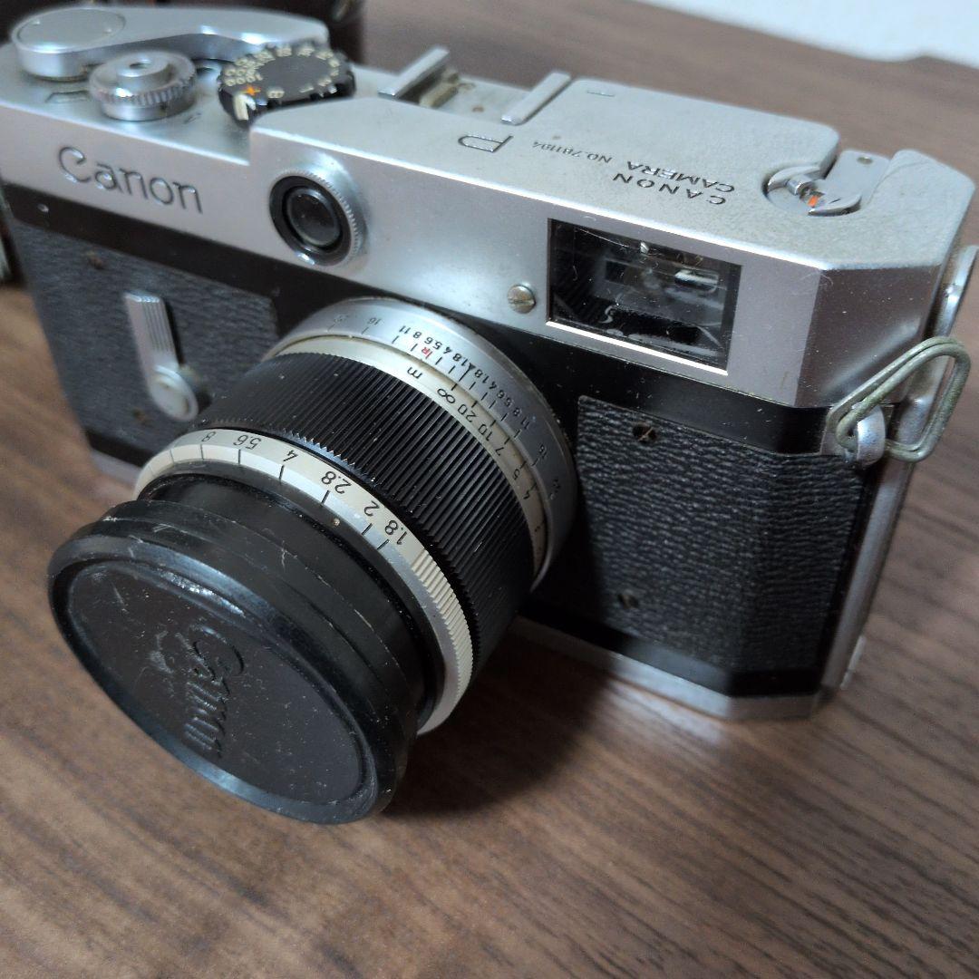 【ジャンク品】Canon P フィルムカメラ レザーケース付き