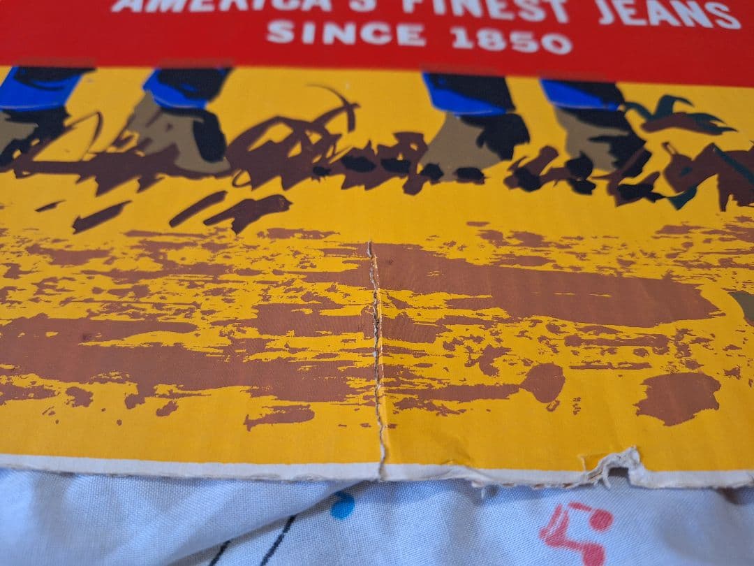 スペシャル 50's リーバイス ポスター 箱付 オリジナル 特大 ダンボール