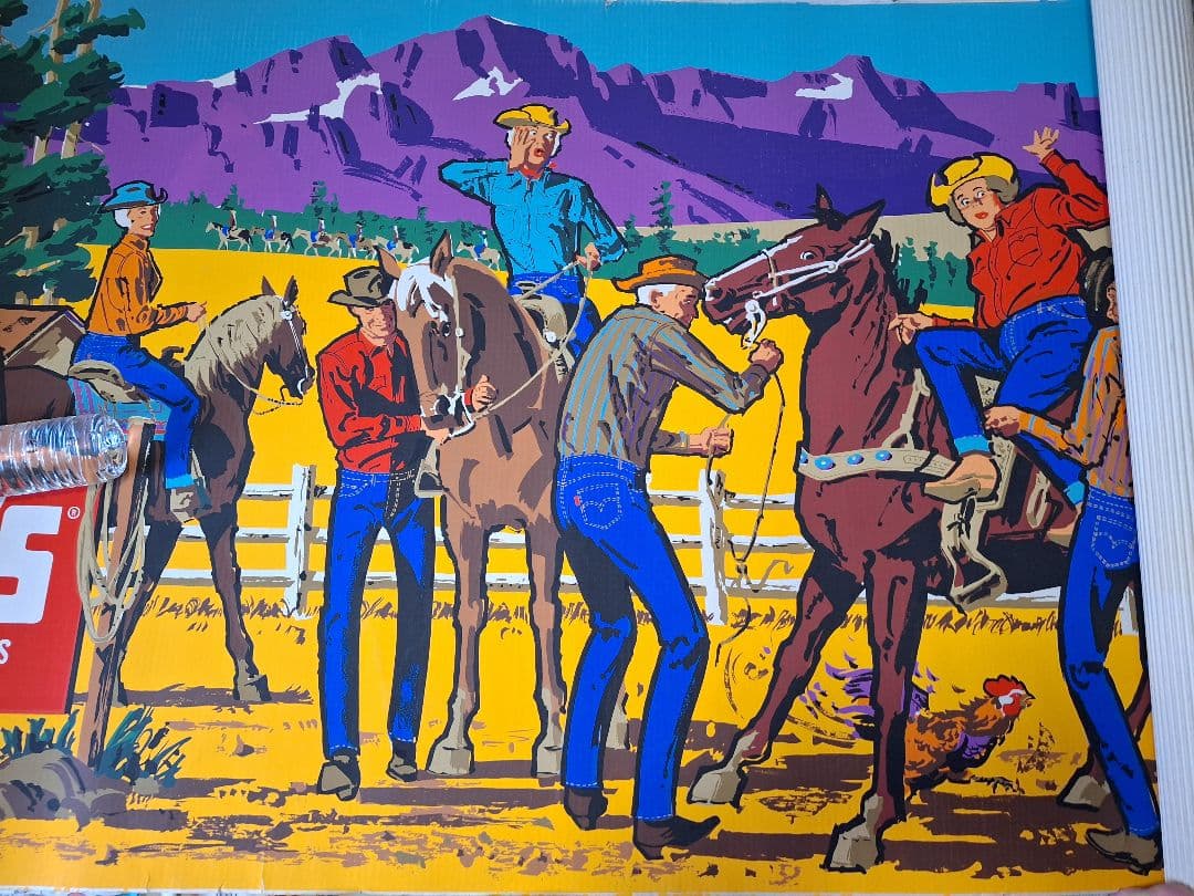 スペシャル 50's リーバイス ポスター 箱付 オリジナル 特大 ダンボール