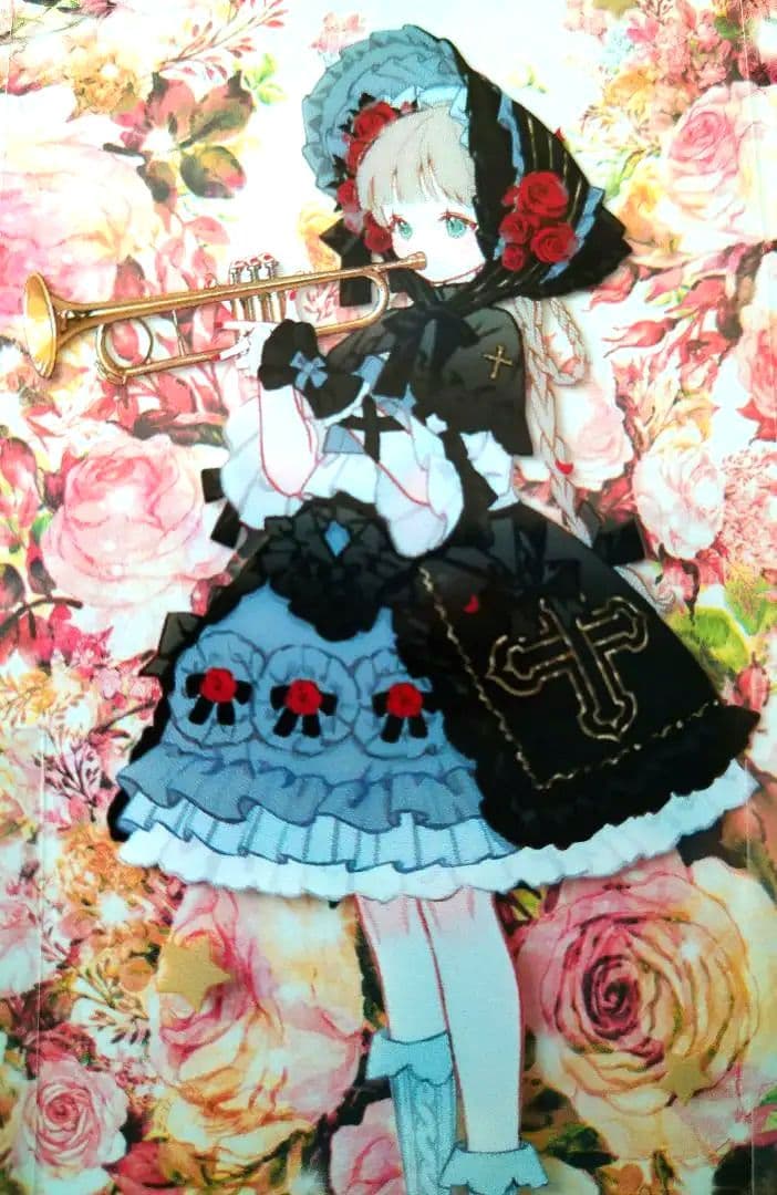 のこり１☆再販☆J32＃月半玫瑰小夜曲(PET)切り売り海外人物マステ女の子