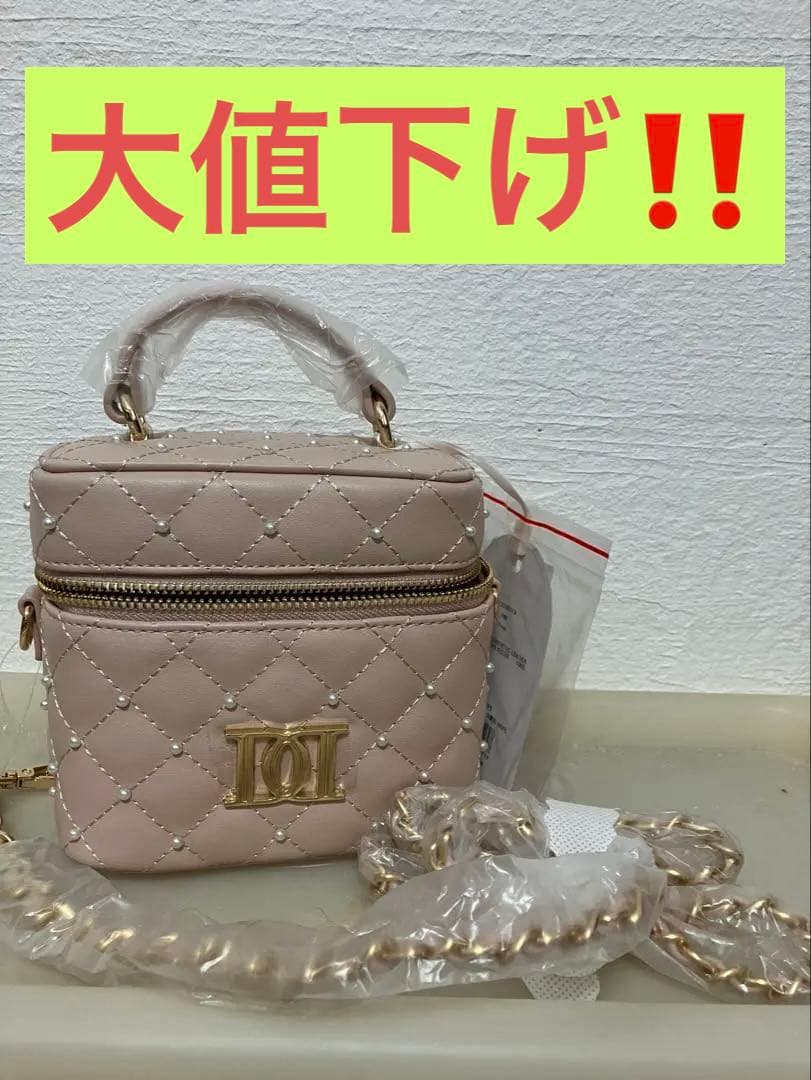 ダーリッチ　Darich ピンク キルティング ショルダーバッグ　パール