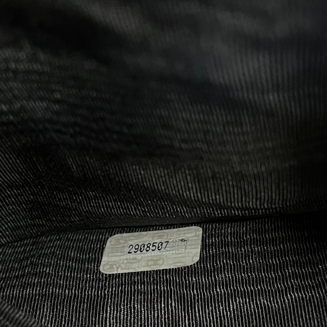 【美品】★8F139 シャネル ビコローレ 二つ折り財布 ココマーク ブラック