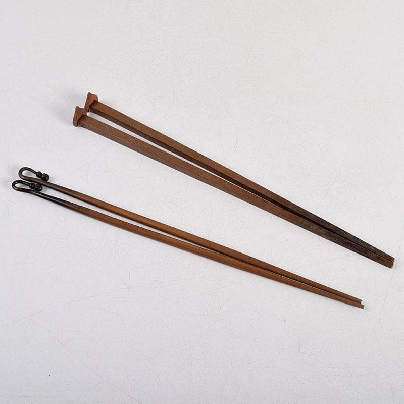 茶道具　銅製　火箸　時代箱　2点まとめて　C　8830