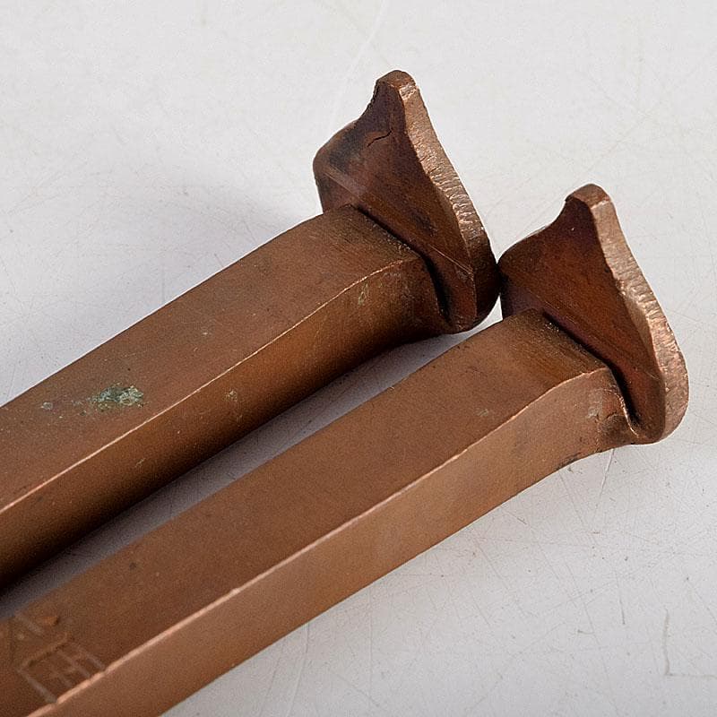 茶道具　銅製　火箸　時代箱　2点まとめて　C　8830