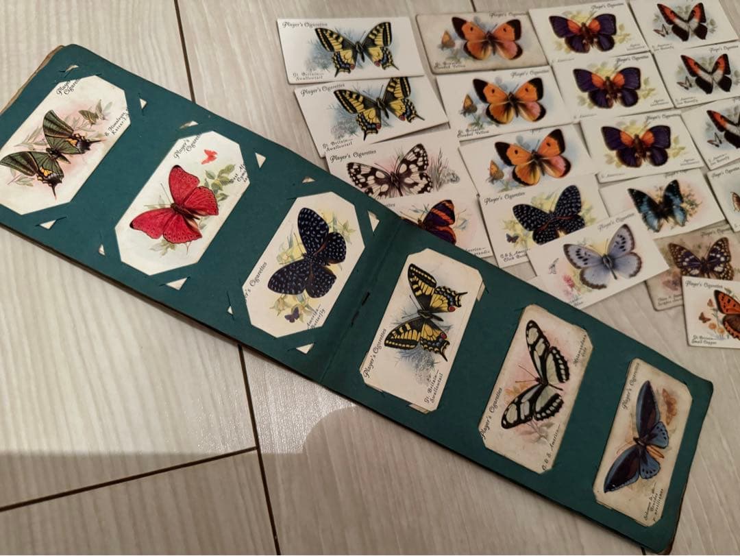 シガレットカード イギリス 蝶 ヴィンテージ