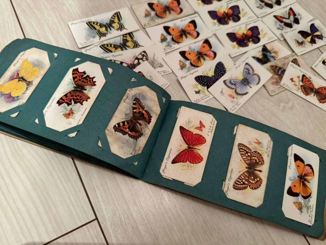シガレットカード イギリス 蝶 ヴィンテージ