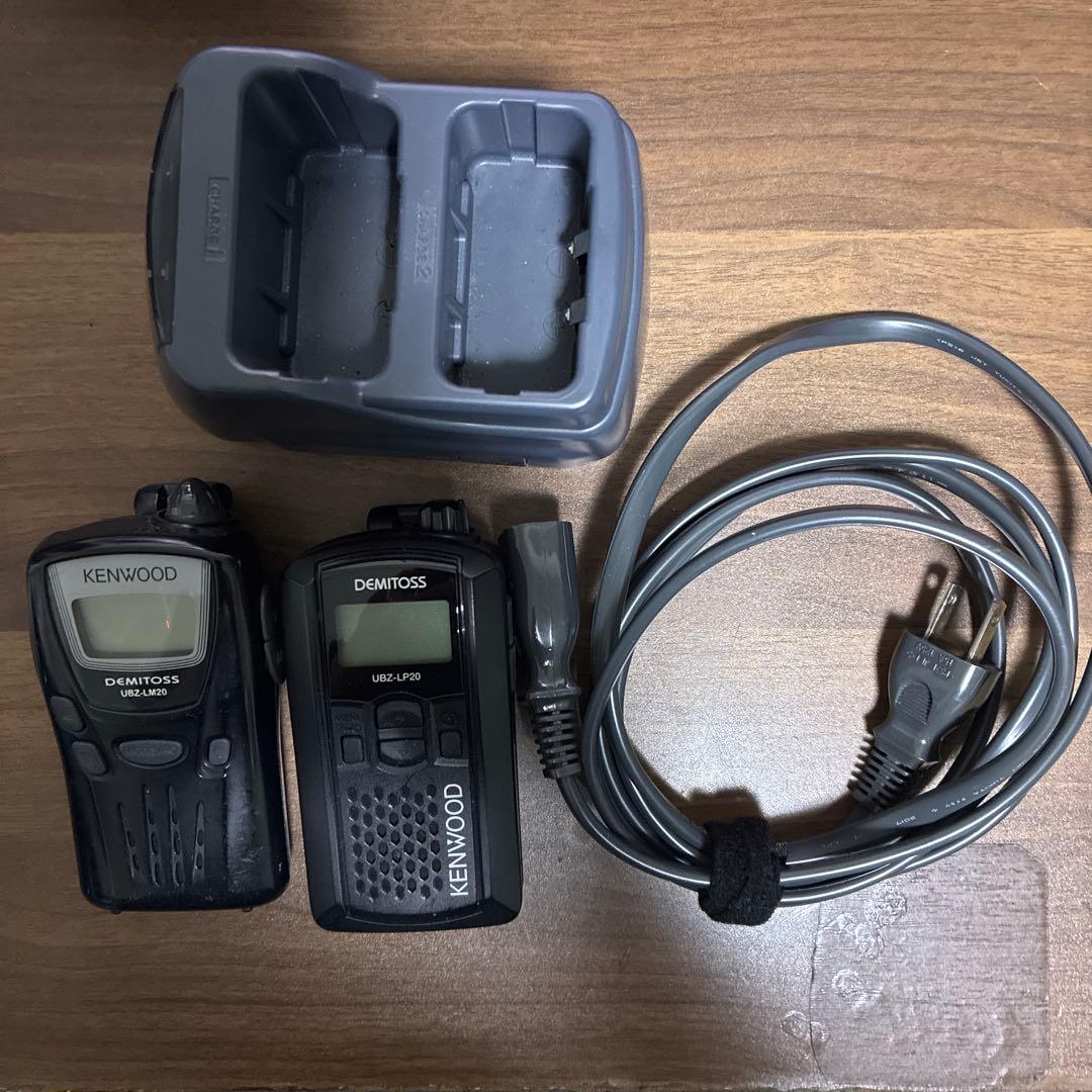KENWOOD UBZ-LP20 UBZ-LM20トランシーバー2台インカム付き