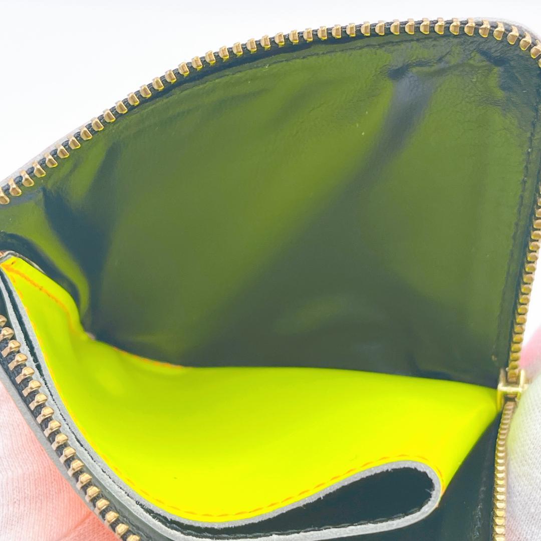 新品 コムデギャルソン レザー L字ファスナー ケース ピンク オレンジ