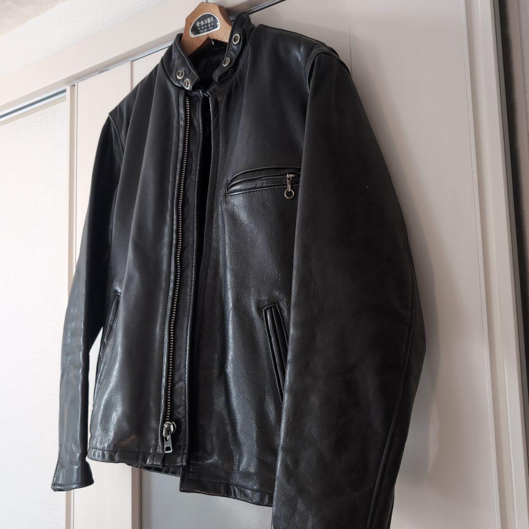【値下げ】Schott レザーシングルライダースジャケット141型 size36
