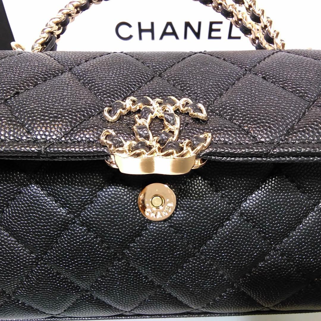 CHANEL(シャネル)ノベルティ　ブラック ショルダーバッグ　ブラックシャドー