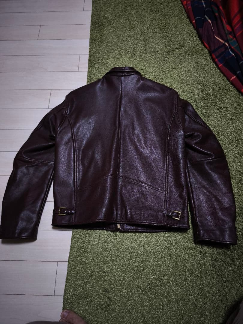 KADOYA KS LEATHER ブラウン レザージャケット L