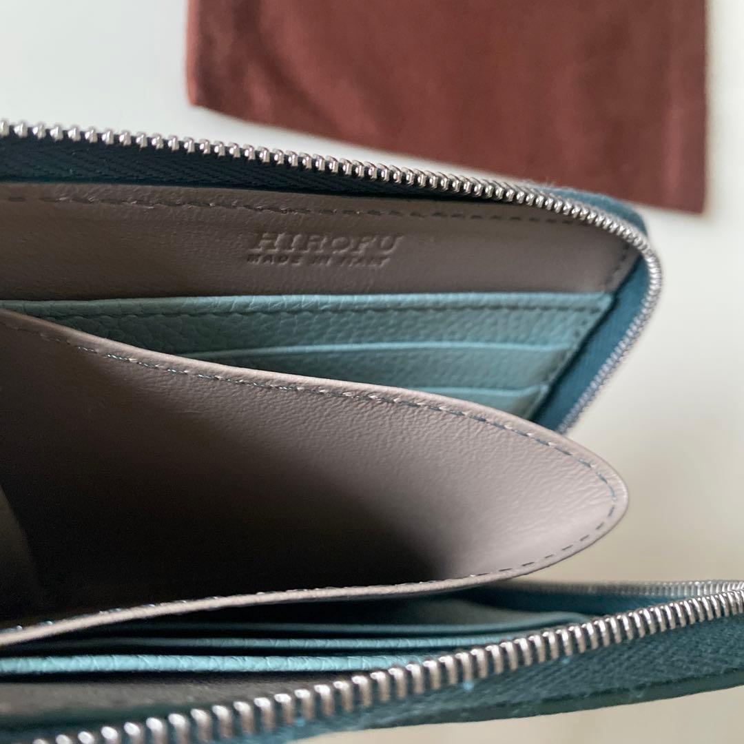 HIROFU ミントグリーン 二つ折り財布