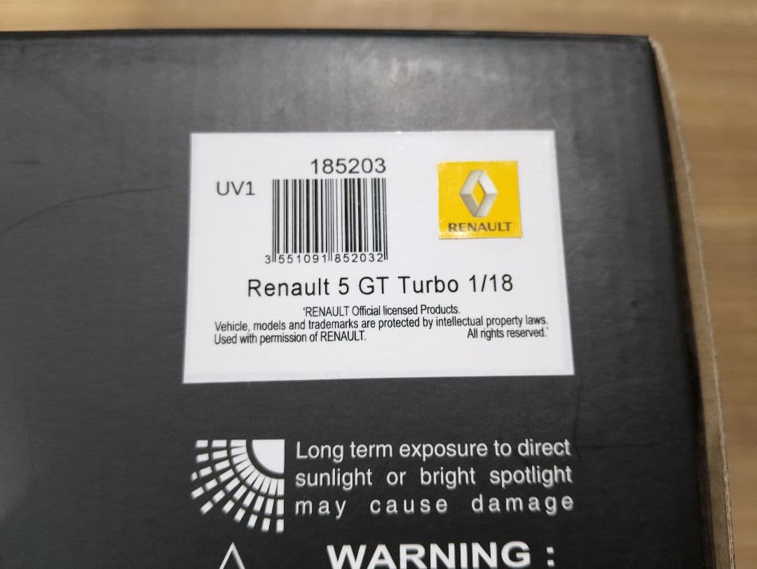 よっしー1/18 ノレブ　ルノー5 ターボ　ルノーサンク　ミニカー　ブルー