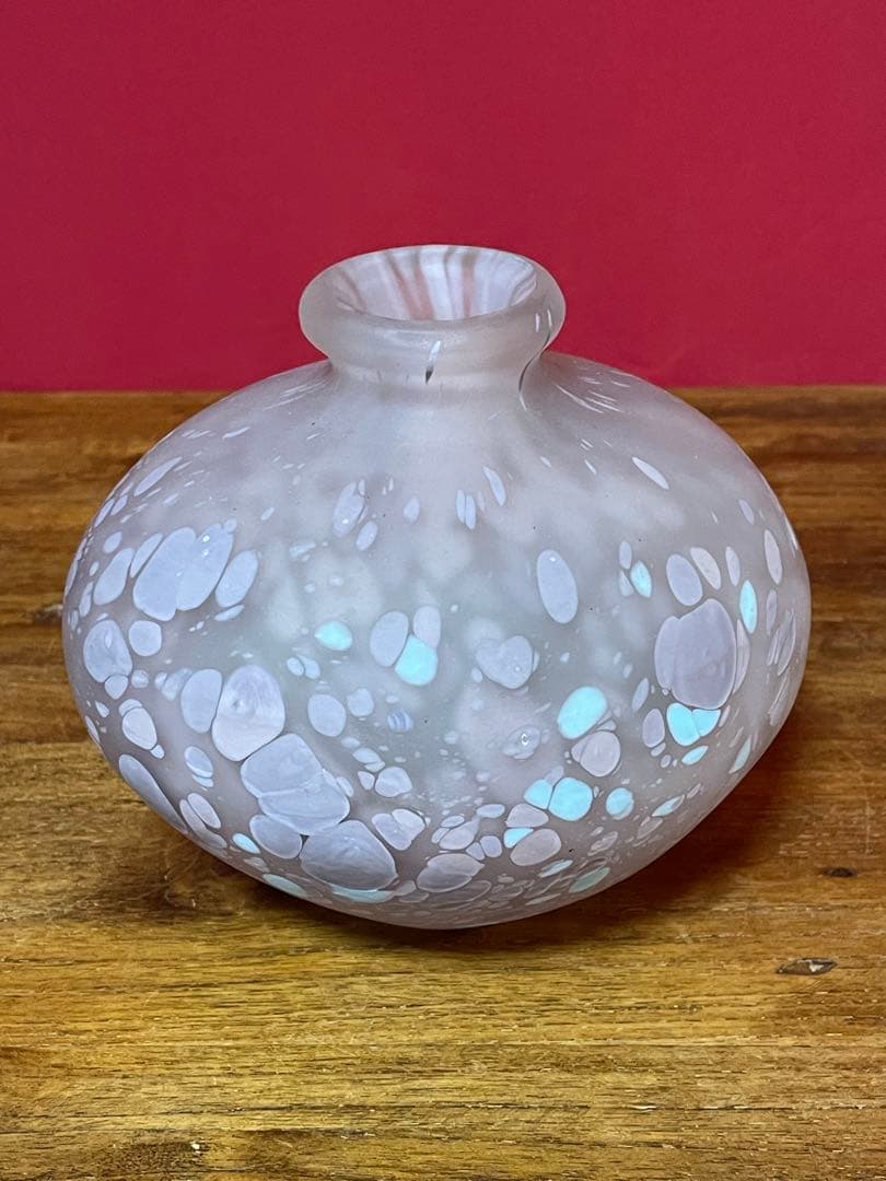 藤田喬平 手吹 金彩 花瓶 共箱 美品≪K.Fサイン有≫文化勲章受章