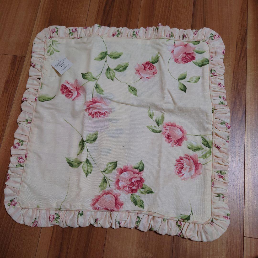 ローラアシュレイ　クッションカバー　ヘーゼルウッド　チョークピンク