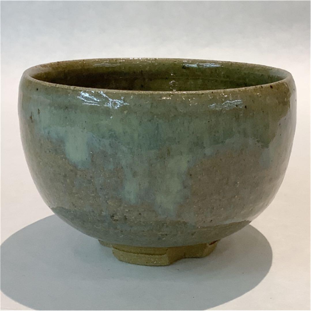 【茶道具】茶碗 灰釉 里橋作