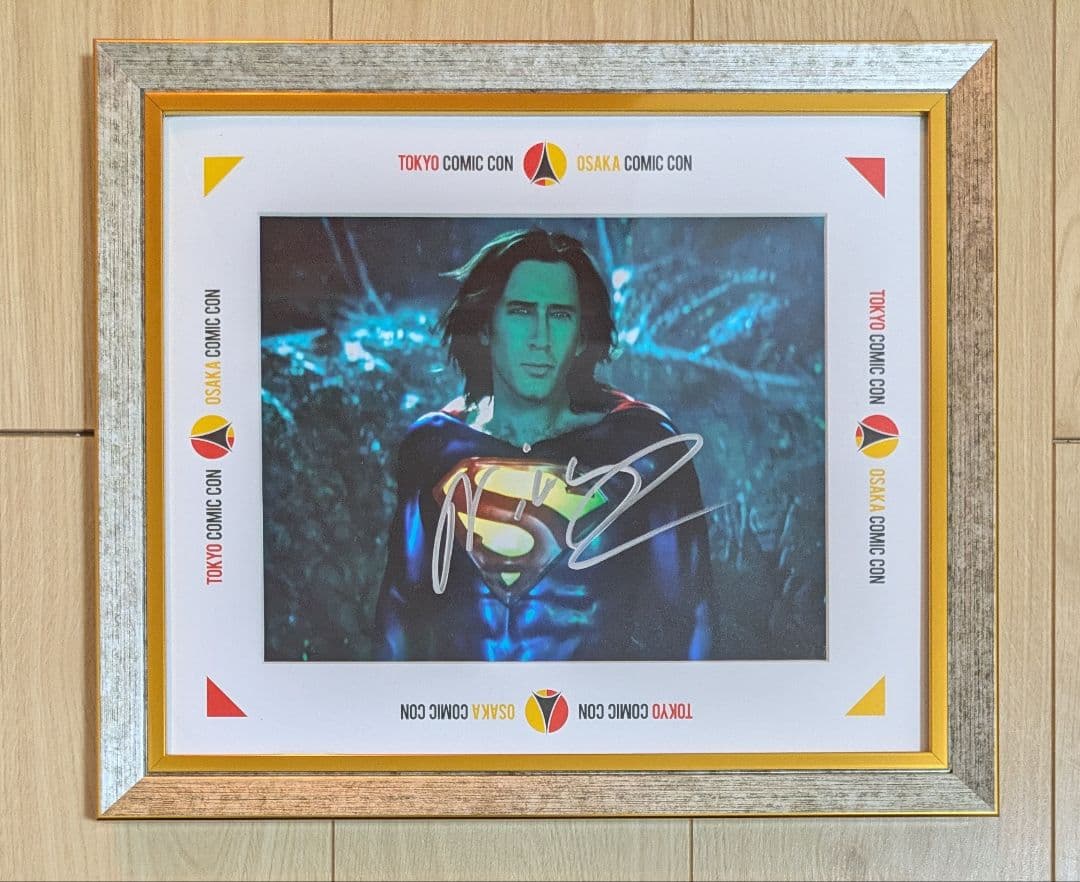 東京コミコン2025　額付き　ニコラス・ケイジ直筆サイン入りポートレート　映画