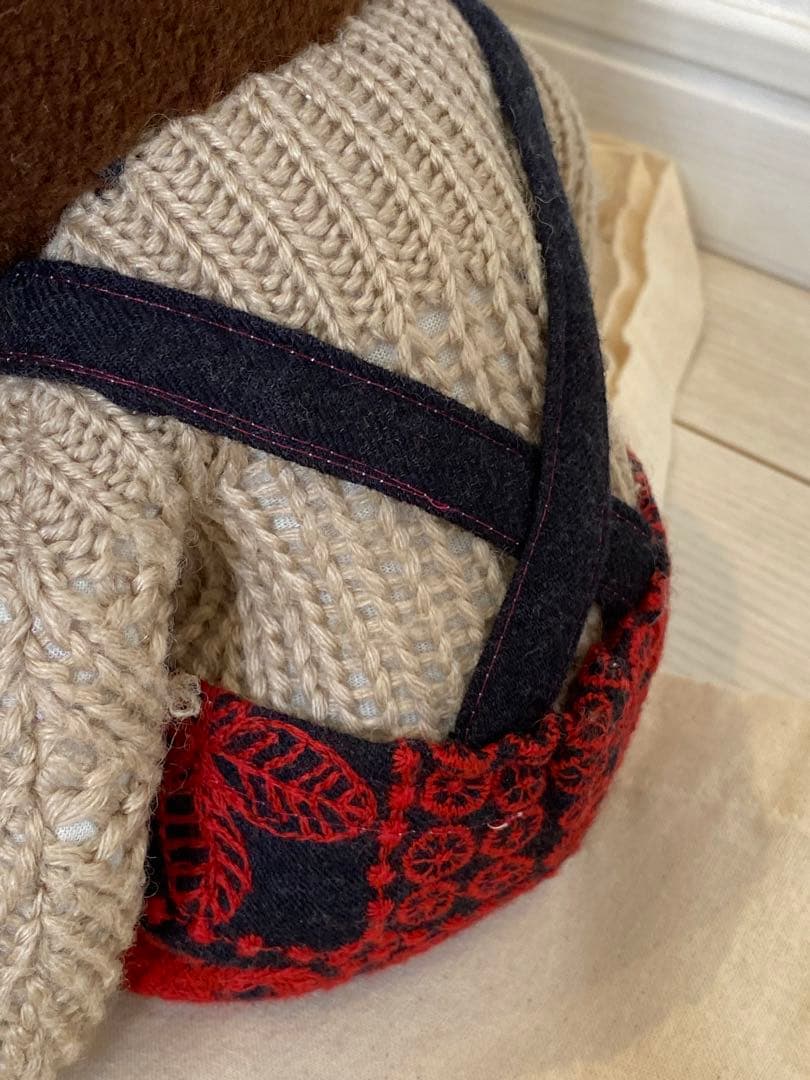 Miyu　ボビーダラス 超美品 お猿さん 手作り一点もの エコバッグ付