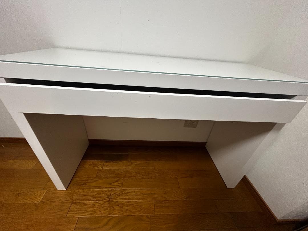 IKEA イケア マルム デスク ドレッサー ホワイトテーブル 引き出し付き