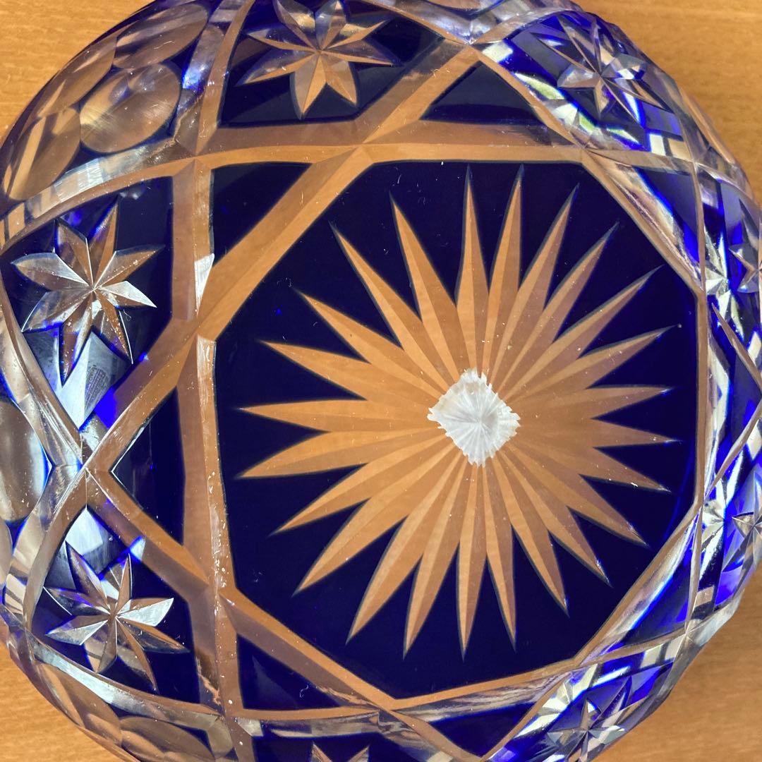 色被せ切子 3個セット