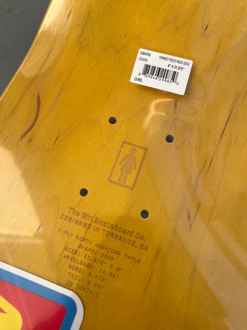 Girl deck 8.0 ガール デッキ　スケボー