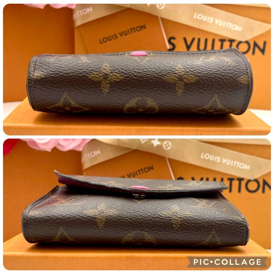 ルイヴィトン ポルトフォイユ ヴィクトリーヌ フューシャ　三つ折り財布